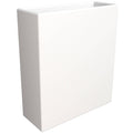 Thistle Series Poly Stone Planter in White 15 Dia 8 high