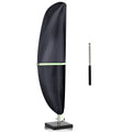 Cantilever Patio Umbrella Cover With Push Rod - Waterproof Patio Parasol Covers With Zipper For 9Ft To 13Ft Offset Outdoor Umbre