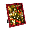 Isaac Jacobs Decorative Sparkling Jewel Picture Frame, Photo Display & Home D  cor (8x10, Dark Red)