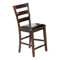Imagio Home Kona 24" Ladder Back Barstool w/PU cushion seat, Set of 2