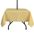 Youngseahome Outdoor Tablecloth Wrinkle-Free Stain Resistant Waterproof Polyester Fabric Table Cover With Zipper Umbrella Hole F