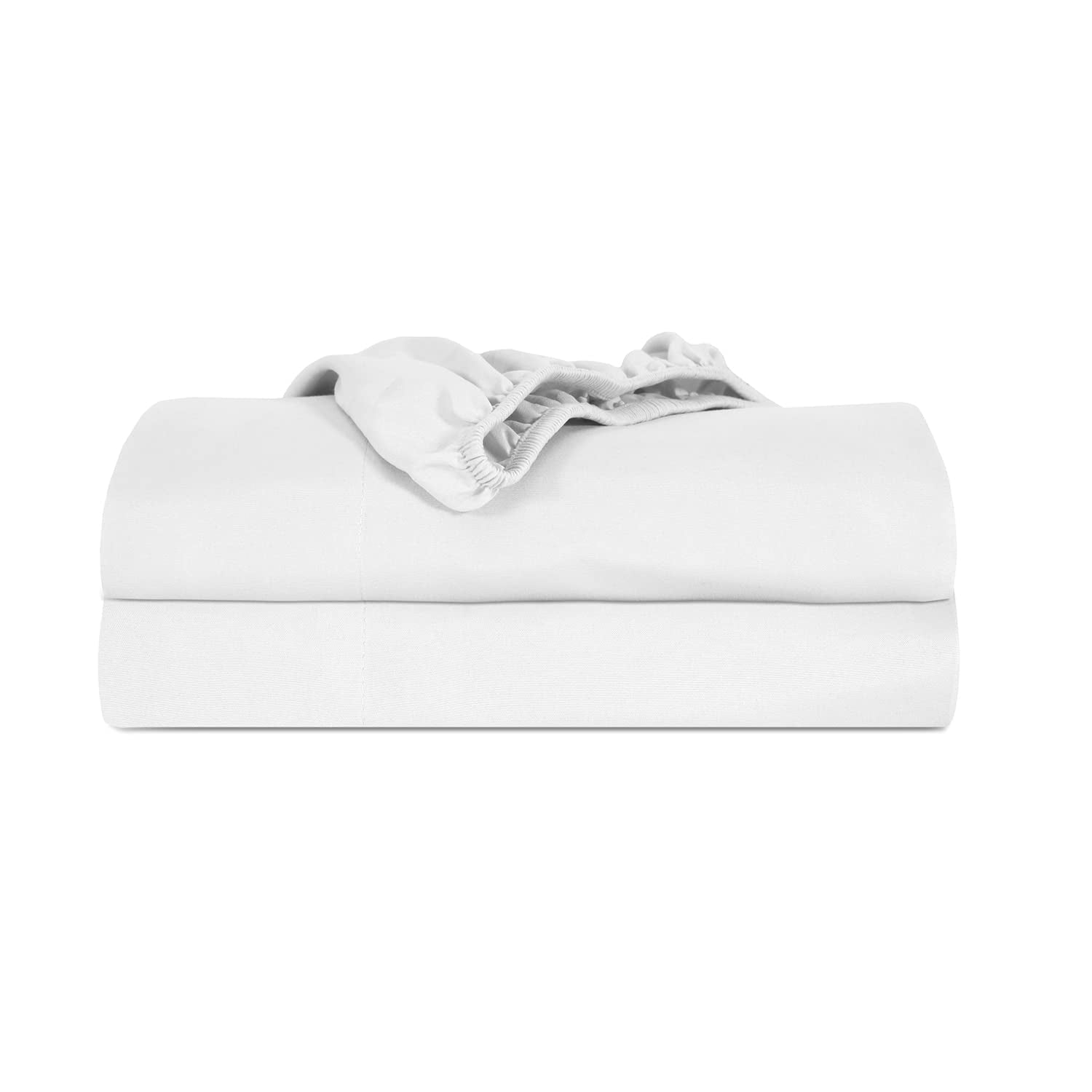 Blc Microfiber Twin Size Fitted Sheet, Pack Of 2, 1800 Tc Double Brushed Breathable & Cooling Sheet With 10' Deep Pocket, Wrink