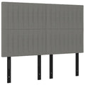 Vidaxl Modern Dark Gray Fabric Led Headboard - Classic Contemporary Design - Suitable For Any Bedroom Decor - Easy Install