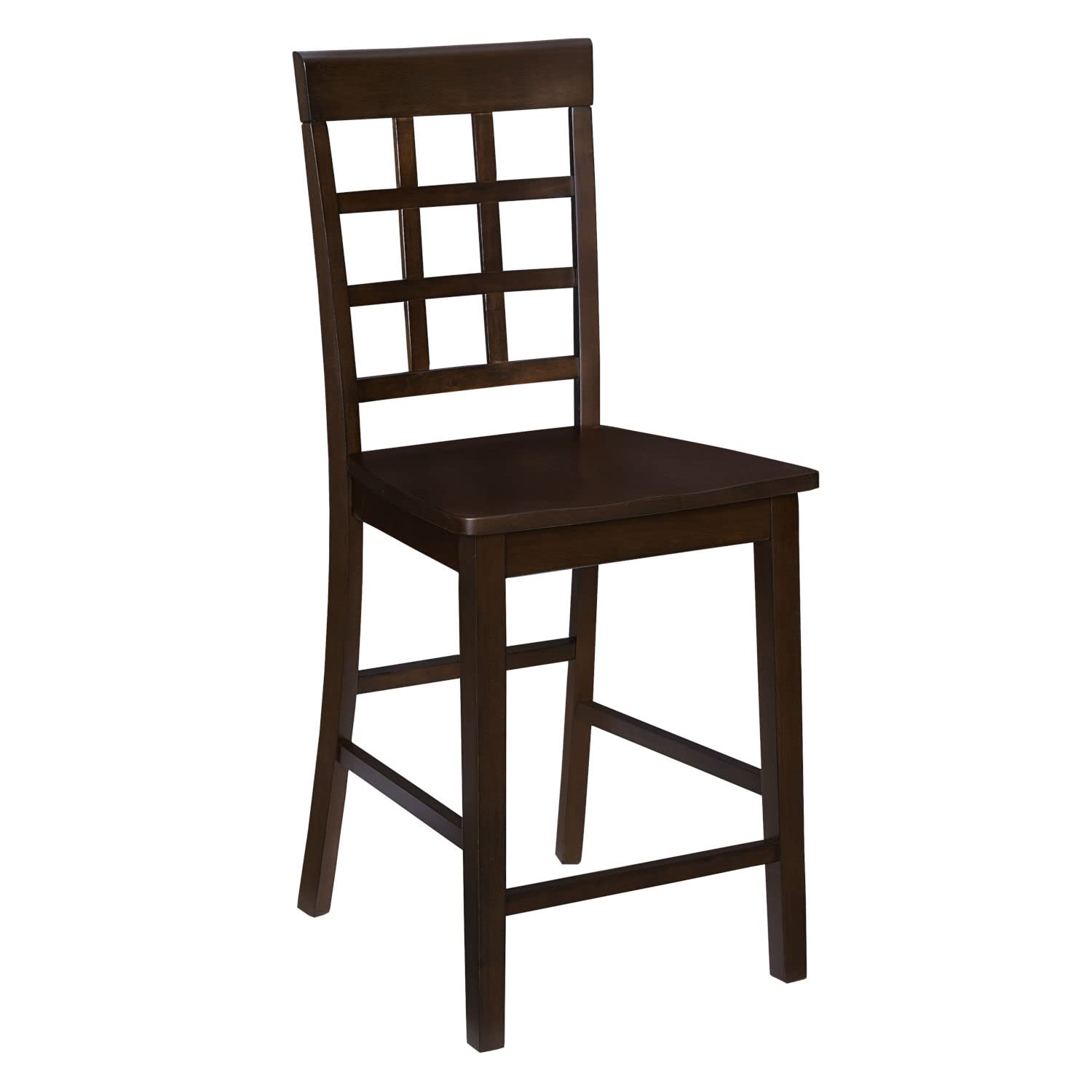 Progressive Furniture Kinston Window Pane Counter Chair (2/Ctn), Espresso
