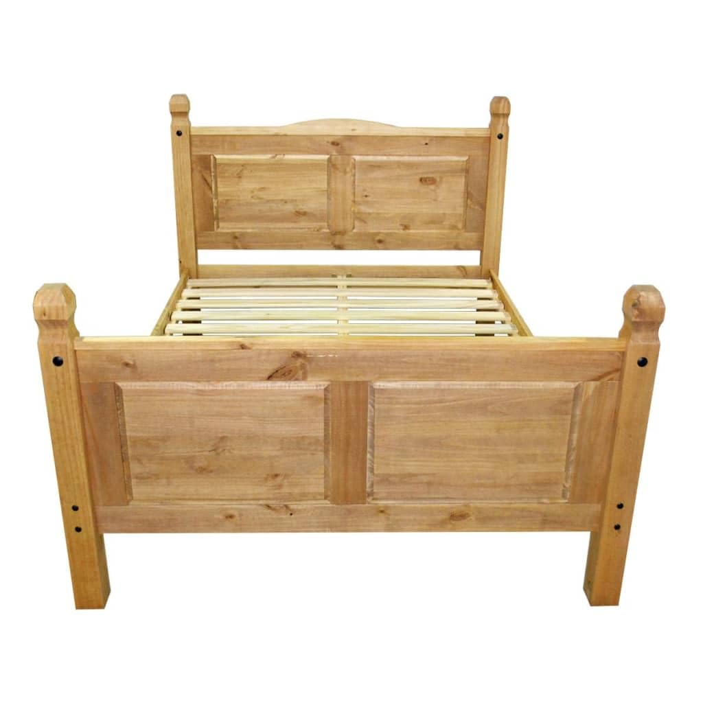 vidaXL Bed Frame Mexican Pine Corona Range 63&quot;x78.7&quot;