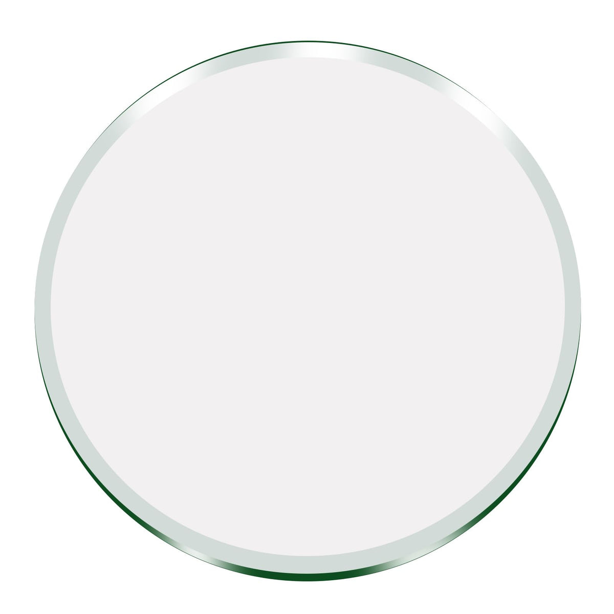 Szg Glass | 46' Inch Round Glass Table Top 1/3' Thick Tempered Beveled Edge (46 In)