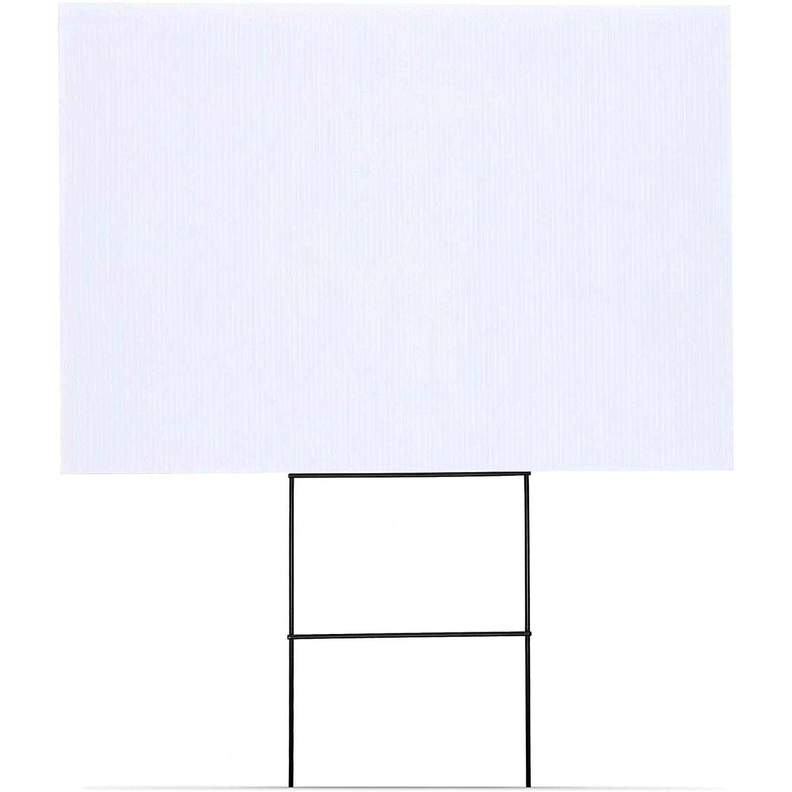 Okuna Outpost 6-Pack Corrugated Plastic Yard Signs With Stakes 17X12 For Outdoor, Garage Sale Supplies, Estate Sale, Open House