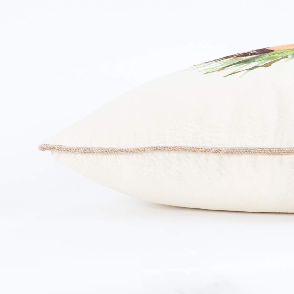 Rizzy Home 20&quot; x 20&quot; Down Filled Pillow with Cotton Duck Cover-Multi-Color