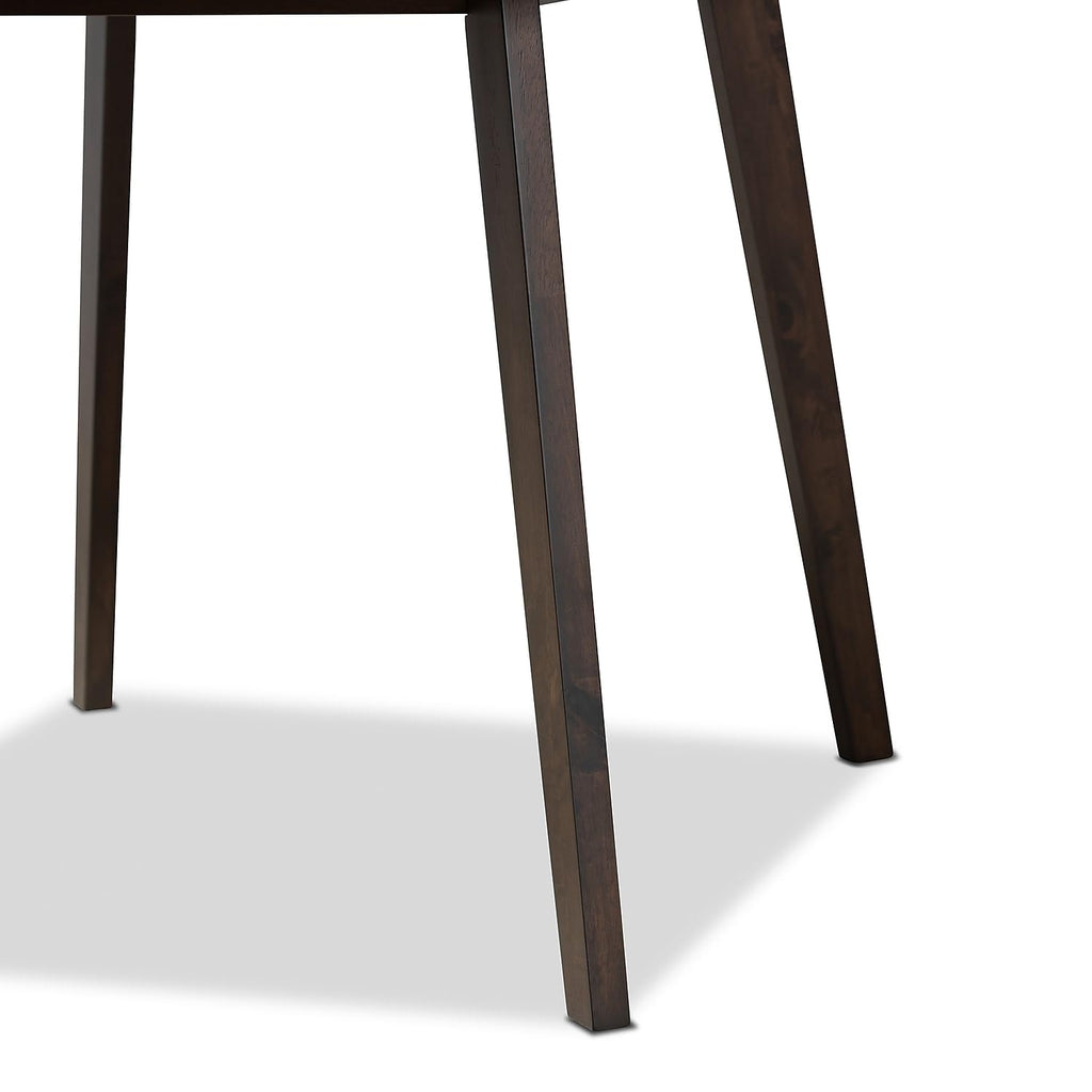 Baxton Studio Britte 31.5-inch Dining Table, Dark Brown (161-10464-HiT)