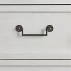 American Woodcrafters Dunescape White Finished Wood 2-Drawer Coastal Style Nightstand