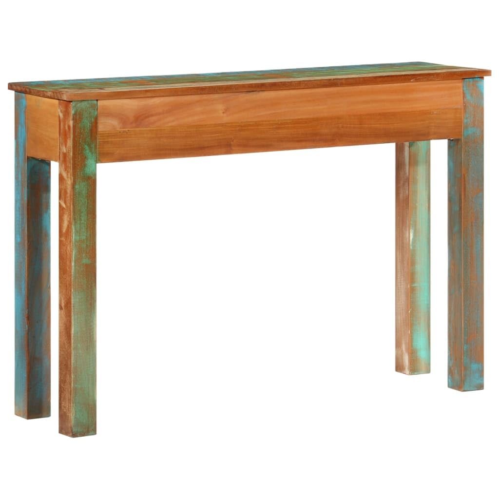 vidaXL Console Table - Reclaimed Wood Accent Table with Storage, Brown Finish, Handmade Versatile Entryway/Hallway Furniture, 43.3&quot;x11.8&quot;x29.5&quot;