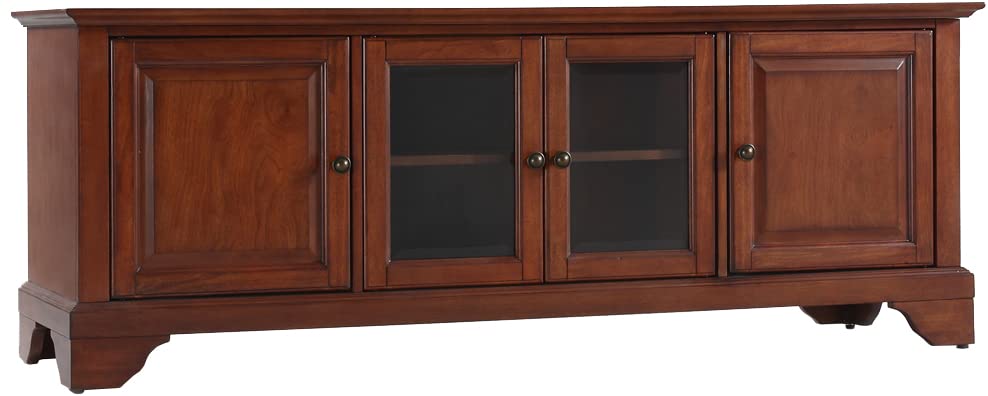 Crosley Furniture Lafayette 60-Inch Low-Profile Tv Stand, Classic Cherry