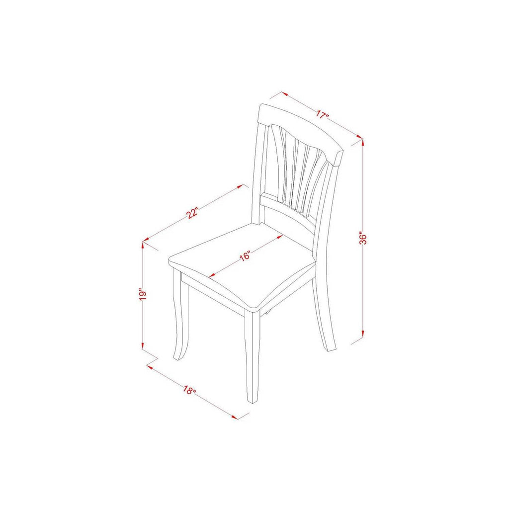 East West Furniture Amav3-Bch-Lc 3 Piece Kitchen Table Set For Small Spaces Contains A Round Dining Table With Pedestal And 2 Faux Leather Dining Room Chairs, 36X36 Inch, Black & Cherry