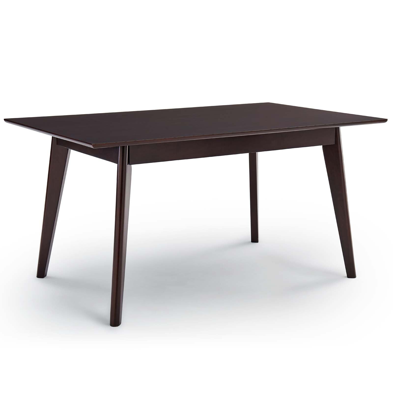 Modway Oracle 59&quot; Rectangle Dining Table, Cappuccino