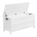 MAHANCRIS Storage Chest, 39.4   L Large Toy Chest, Entryway Storage Trunk, Storage Bench with Safety Hinge, Entrance Bench for L