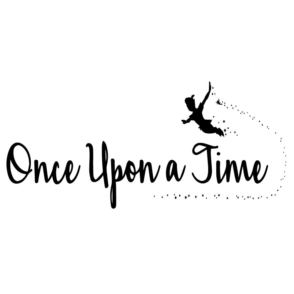 Once Upon a Time Nursery Wall Quotes Decals Vinyl Lettering for Kids Room Decoration Graphic Motto Art Letters