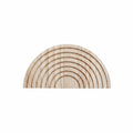 Ujeavette Decorative Half Circle Wall Planter Creative Design Wooden Semicircle Planter MultiUse Rainbow Wall Shelf For Living