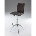 Creative Images Adjustable Swivel Faux Leather Barstool (Set of 2) Brown Poly Synthetic Fiber,Faux Leather