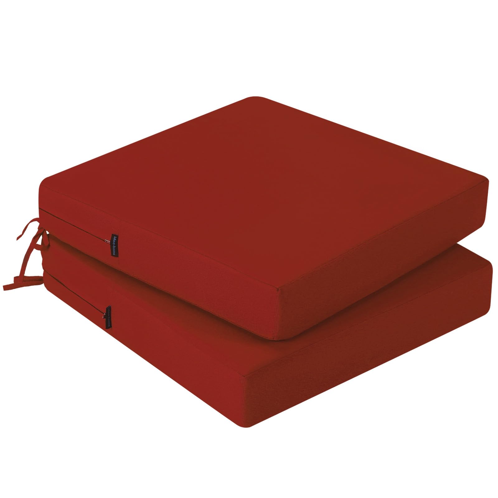 Idee-Home Outdoor Chair Cushions Set Of 2, Outdoor Seat Cushions For Patio Furniture, Waterproof Outside Replacement Chair Pad F