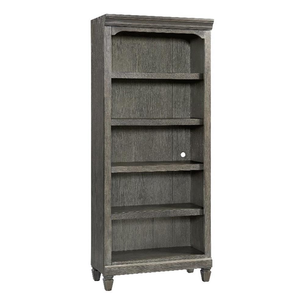 Intercon Foundry Home Office 76&quot; Tall Bunching Bookcase, Brushed Pewter