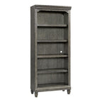 Intercon Foundry Home Office 76" Tall Bunching Bookcase, Brushed Pewter