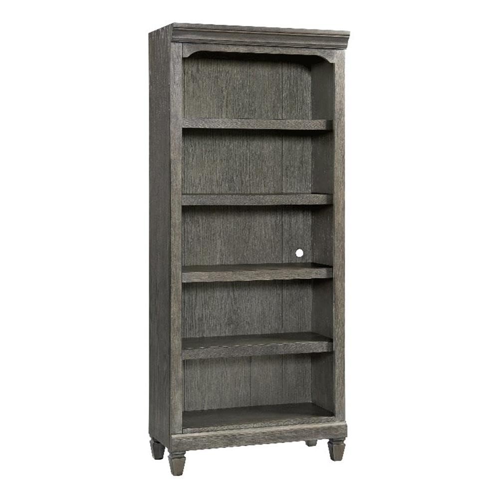 Intercon Foundry Home Office 76" Tall Bunching Bookcase, Brushed Pewter