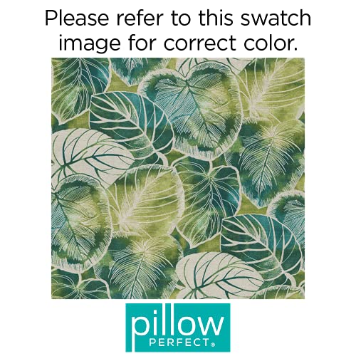 Pillow Perfect Tropic Floral Indoor/Outdoor Accent Throw Pillow Plush Fill, Weather, And Fade Resistant, Large - 18.5' X 18.5'