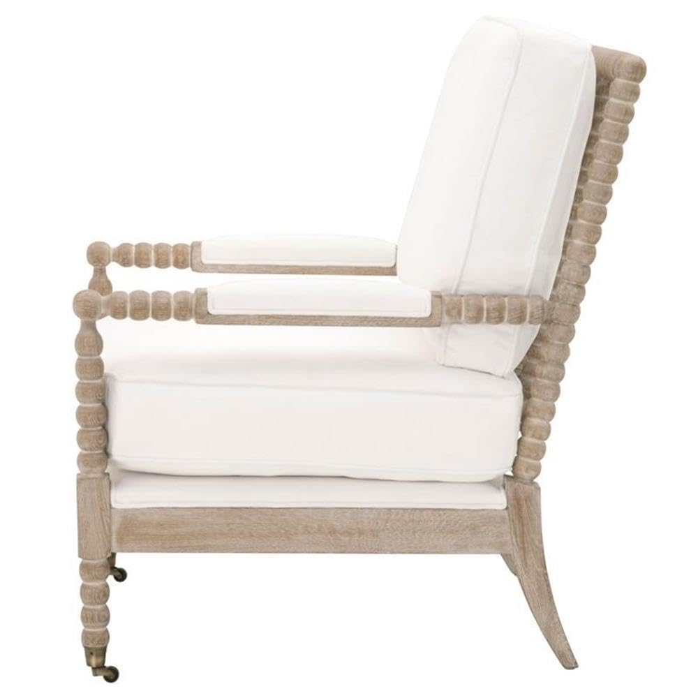Rouleau LiveSmart Peyton-Pearl and Natural Gray Club Chair