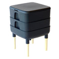 FCMP Outdoor  The Essential Living Composter, 2Tray Worm Vermicomposter Bin (HFLC4000v2BLK) Black