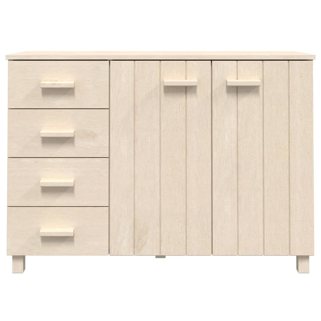 vidaXL Sideboard, Bar Buffet Cabinet with Drawers, Console Cabinet for Kitchen Dining Room Living Room Hallway, HAMAR Honey Brown Solid Wood Pine