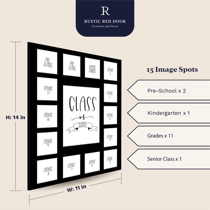 Rustic Red Door Co. Rrd Class Of 2037 Photo Mat (11    X 14   ) - Photo Collage Picture Frames Mat For School Pictures - School