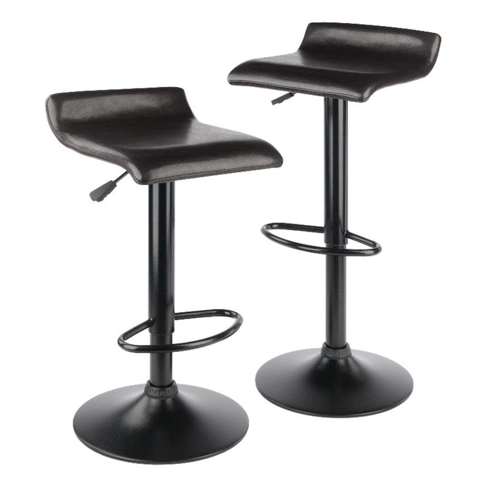 Winsome Pairs Stool, Espresso/Black