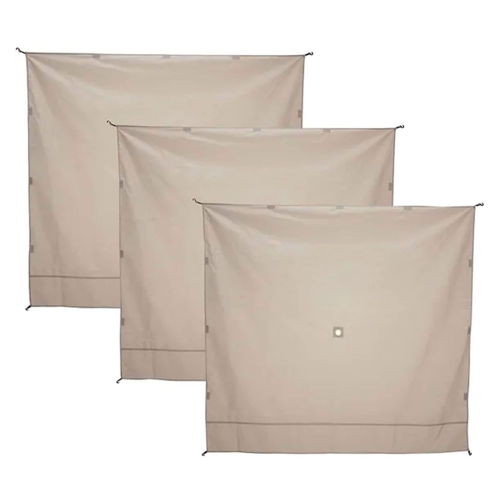 Gazelle Gazl-Ga104 Waterproof Gazebo Tent Three Wind Screen Panel In Desert Brown, (Tent Not Included)