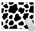 Amcove Cow Texture Pattern Mouse Pad, Office Desk Accessories, Cow Mouse Pad, Desk Decor, Funny Office Presents, Black Mousepad