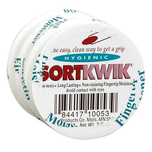 Lee Sortkwik Fingertip Moistener, 3/8 Oz, 12 Pack (S10053)