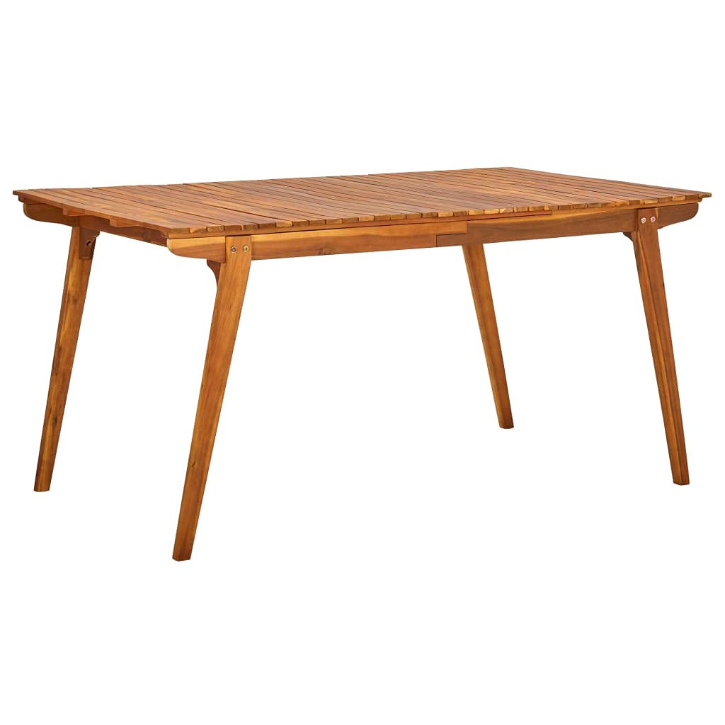 Patio Table 59.1&quot;x35.4&quot;x29.5&quot; Solid Acacia Wood