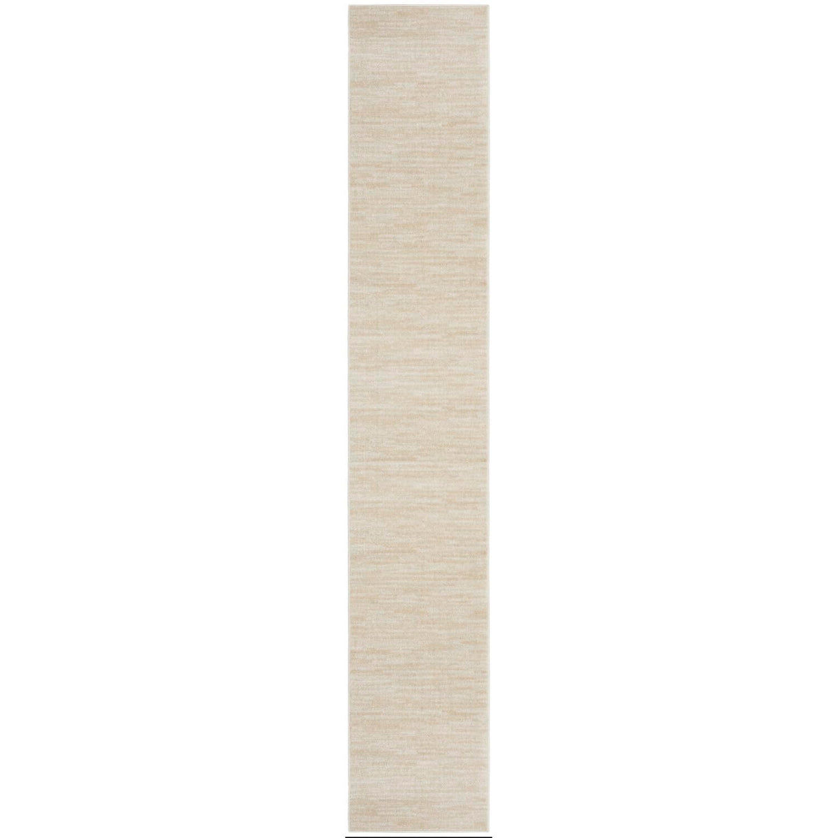 Nourison Essentials Indoor/Outdoor Ivory Beige 2'2' X 18 Area Rug, Easy Cleaning, Non Shedding, Bed Room, Living Room, Dining R