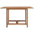 vidaXL Classic Teak Wood Garden Table - Solid and Durable Dining Table with Water-Based Finish - Ideal for Indoor and Outdoor - Easy to Assemble - 47.2"x47.2"x29.5" Dimensions