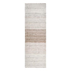Kosas Home Opal Beach 30 x 96 Striped Ombre Polyester Fabric Area Rug in Sand