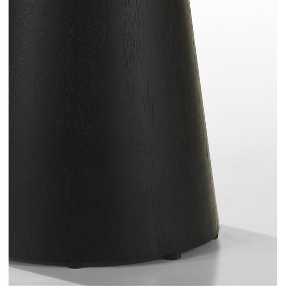 LILOLA LIVING Jasper Ebony Black 20" Round Console Table