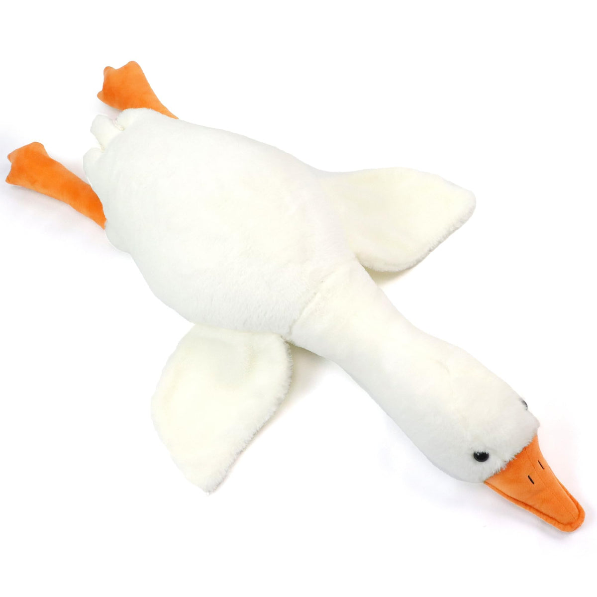 Heionia Stuffed Duck Goose Stuffed Animal Pillow Toy Giant White Goose Stuffed Animal Duck Plush Pillow Swan Pillow(74.8Inch/190