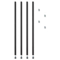 ALESW59PO36BL - Stackable Posts for Wire Shelving