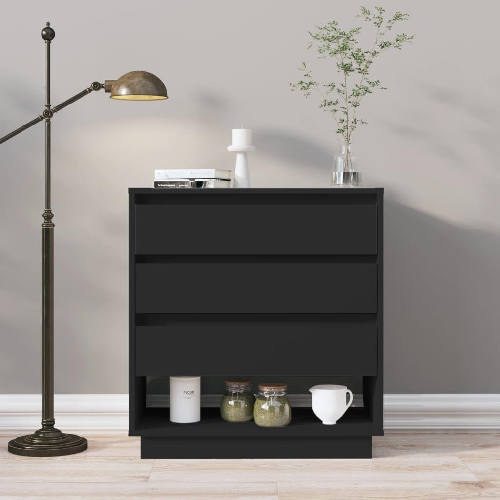 Sideboard Schwarz 70x41x75 cm Spanplatte
