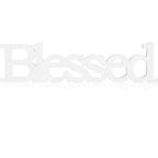 Blessed Letter Table Sign Blessed Standing Letter Table Sign Rustic Wooden Home Signs Decor For Wedding Graduation Party Baby Sh