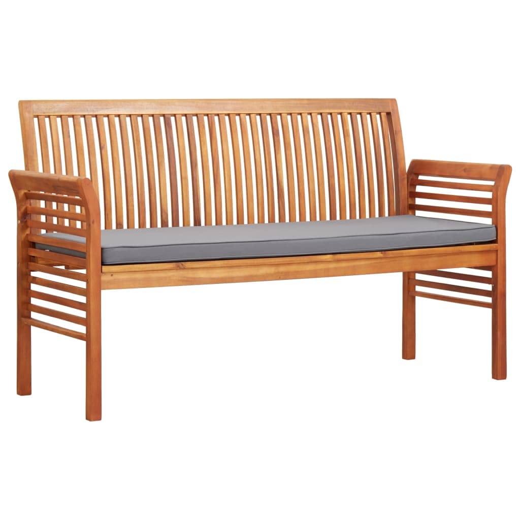 vidaXL 3-Seater Garden Bench with Cushion