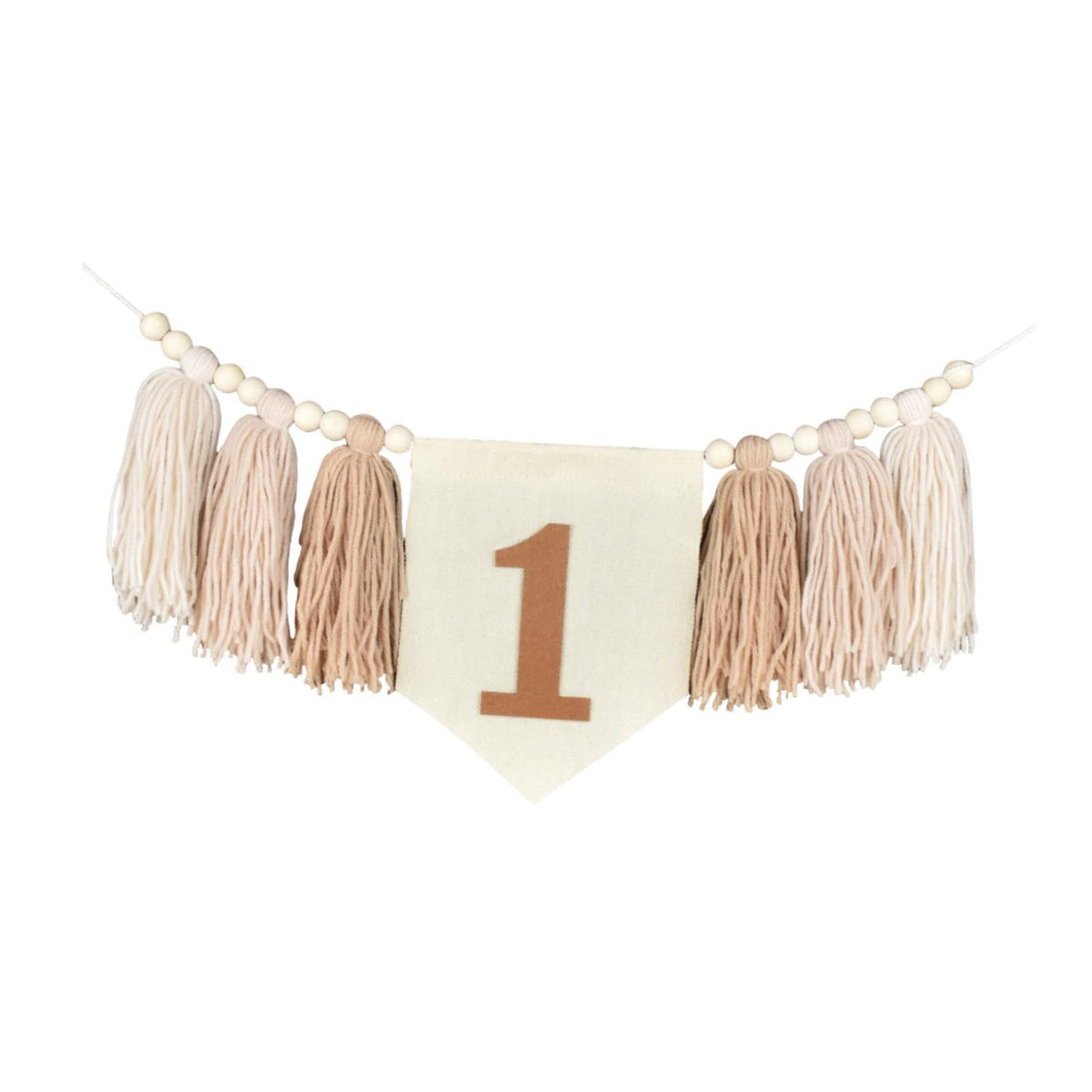 MERISHOPP High Chair Banner 1ST Birthday Decoration for Party Kids Room Decor Birthday Khaki| Party Decorations | Birthday Decor