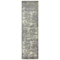 Rizzy Home Alora Decor Radiant 2'6" X 8' Abstract Gray/Ivory/Gray Hybrid Area Rug
