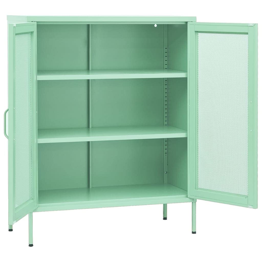 SKM Storage Cabinet Mint 31.5&quot;x13.8&quot;x40&quot; Steel