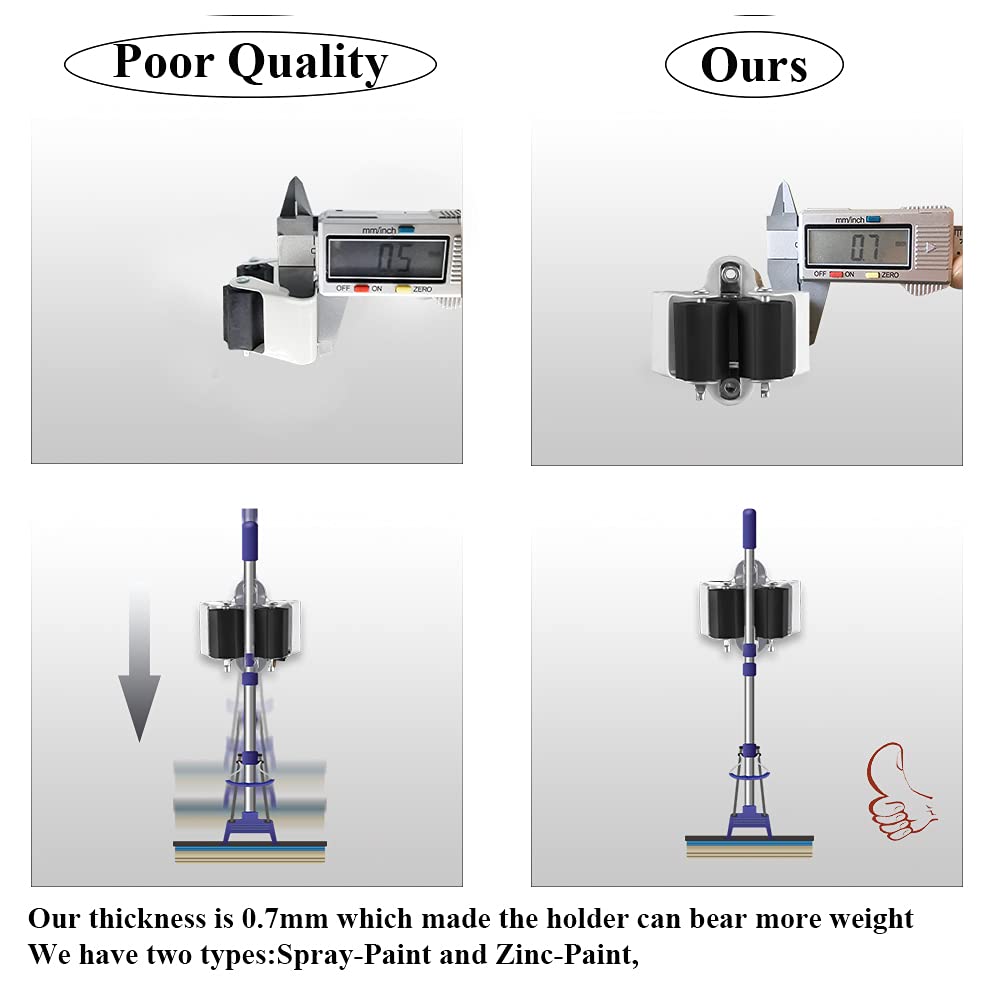 3-H Broom Hanger,Mop Holder Wall Mount 20 Pack, Broom Holder Wall Mount For Hanging And Organizing Shovel,Rake,Brush,Yard Tools In Kitchen,Laundry Room,Bathroom,House(Black)