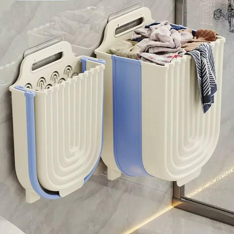SHIPLORD SpaceSaving Foldable WallMounted Laundry Hamper: Bathroom Organizer for Clothes Storage & Easy Laundry Day
